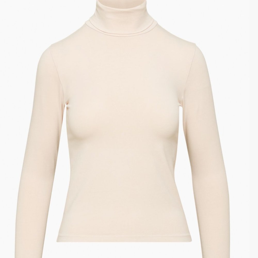 Aritzia TNA Chill Asa Turtleneck, pink - size XS
